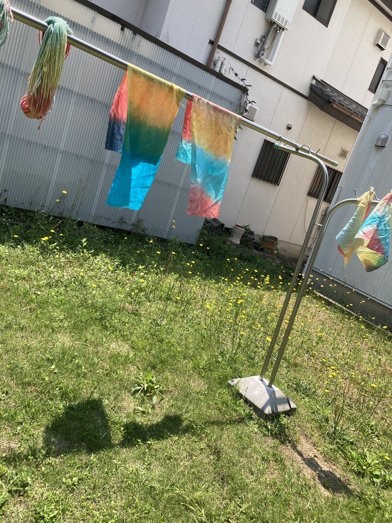 シルクを染める夏！にじ染に挑戦してみよう!!　