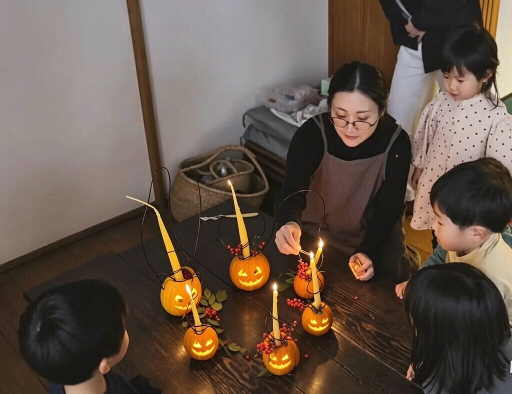 【9/5予約開始】蜜蠟ろうそくとかぼちゃランタン作り
