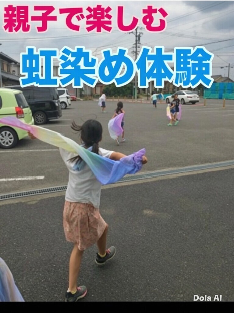 シルクを染める夏！にじ染に挑戦してみよう!!　
